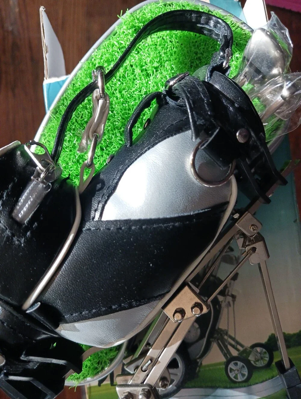 Golf Bag Pens and Pen Holder Set – Novelty Desk Gift , New Open Box